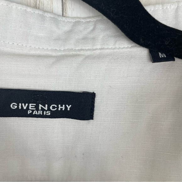 Givenchy white zip front blouse 100% cotton - Picture 4 of 7